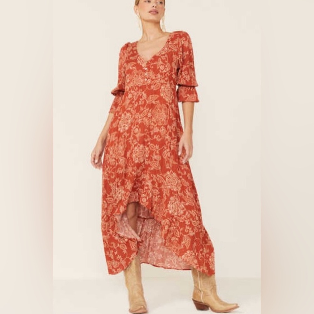 Maxi wild moss paisley hilrow lurex dress